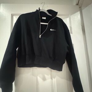 Nike cropped half zip